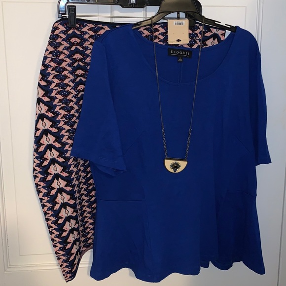 Rachel Roy Patterned Sweater Skirt Sz 3X - Picture 2 of 7